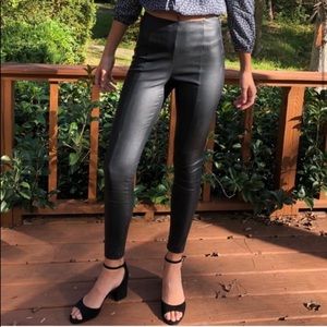 Topshop faux leather leggings